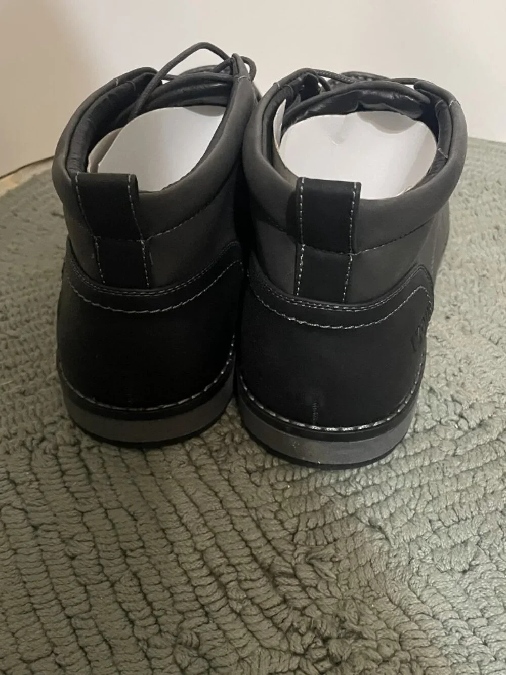 IZOD Men's Larsson Boots Charcoal Size 13 Memory Foam Lace up NWT
